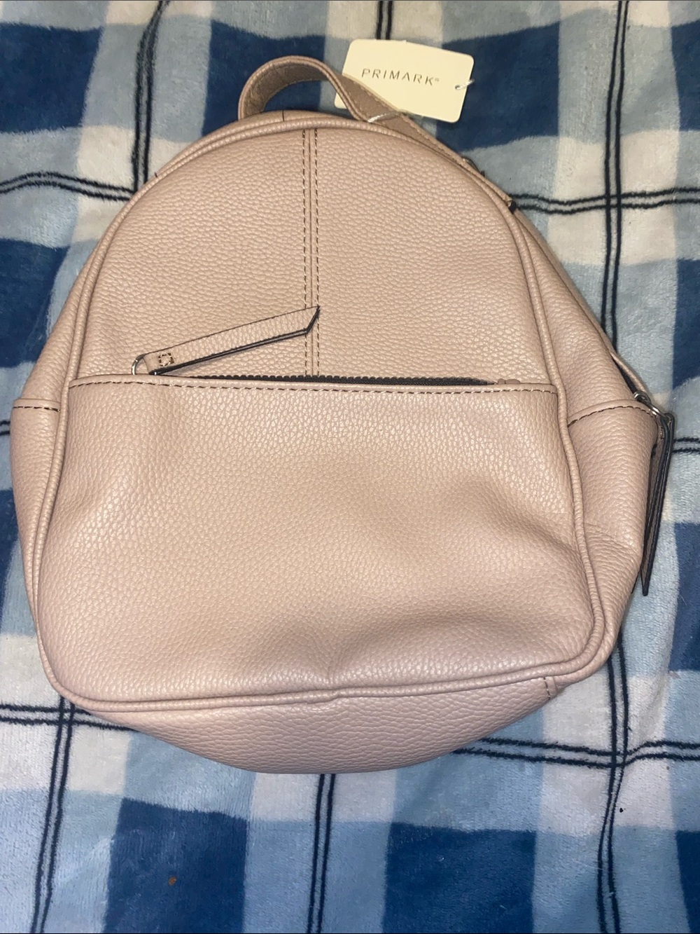 Primark Light Cream/Tan Pebbled Mini Backpack
